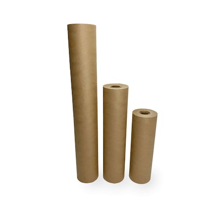 Idl Packaging Masking Paper Set of 9, 12 and 18 Brown Masking Paper Rolls 60-Yard Long to Cover Area GPH-9,12,18